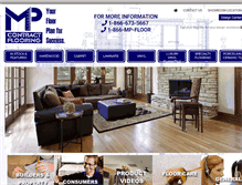 Tablet Screenshot of mpcontractflooring.com